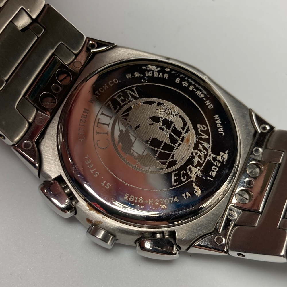 Citizen perpetual calendar Eco Drive, E810-H27074, stainless, small wrist only - Picture 12 of 14